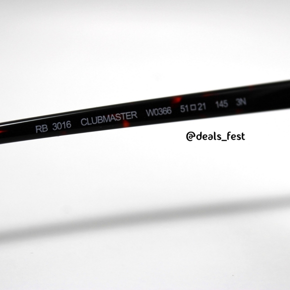 Model Display Ray-Ban Clubmaster Green G15 RB3016 Tortoise - Picture 14 of 17